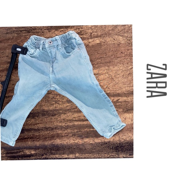 Zara Other - ZARA Baby Jeans Denim~Greyish green color~Infant Size 12-18 months~EUC